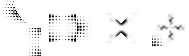 Linear halftone dots Design .elements for your design. vector illustration