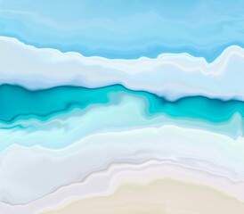 Blue beach abstract liquid wallpaper.