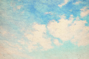vintage watercolor clouds