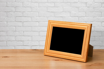 photo frame on the table