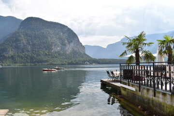 Fototapeta na wymiar Hallstatt Austria, Upper Austria, Alps, Hallstatter See, Lake 