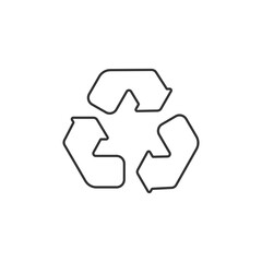 Recycle icon. Ecology symbol modern, simple, vector, icon for website design, mobile app, ui. Vector Illustration