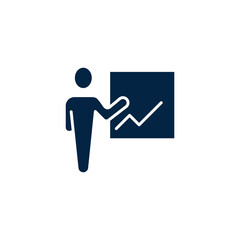 training line icon. Simple element illustration. training concept outline symbol design.