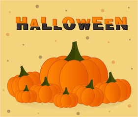 Happy Halloween banner or party invitation background. Vector illustration.