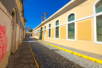 Green door and lamp, Museo de San Juan (San Juan Museum), Old San Juan, Puerto Rico