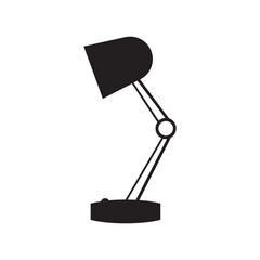Desk lamp icon vector flat design