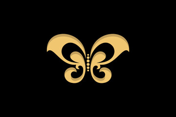 Butterfly logo. Luxury line logotype design. Universal premium butterfly symbol logotype.