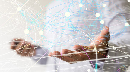 conference Digital Network and data concept 3d