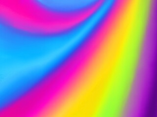 Obraz premium Magical rainbow background, pastel colors, fantasy, sweets, video games, the other side of the rainbow, party in the sky, unicorn
