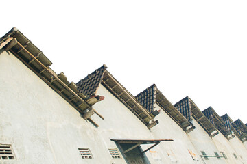 row housing on a white background