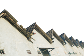 row housing on a white background