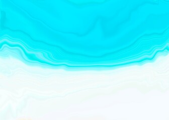 Liquid effect and abstract blue background
