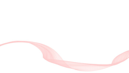 Pink semi-transparent isolated ribbon overlay