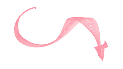 Pink semi-transparent isolated ribbon overlay