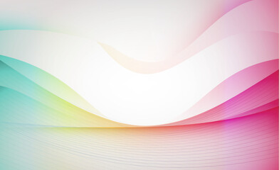 Abstract Rainbow Wave Background Original Vector Illustration