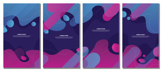 Abstract modern template set background.