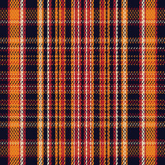 Tartan or plaid halloween color pattern.