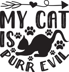 Cat T Shirt Design, Cat SVG Design, Cat SVG T Shirt Design Template