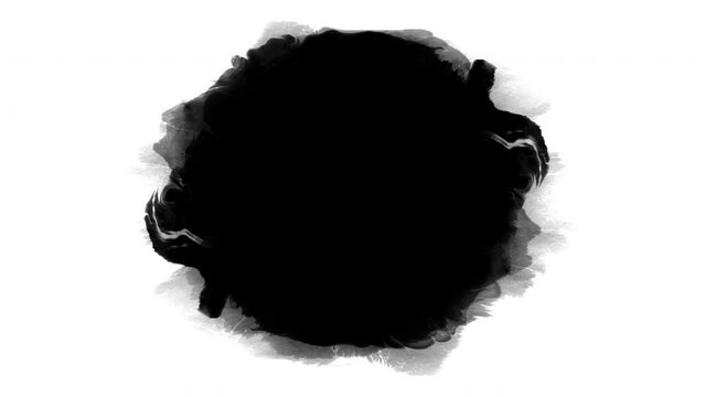 8 Ink drops in white 