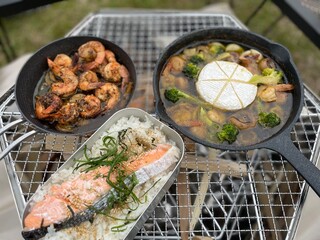 grilled chicken on a grill