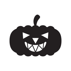 Pumpkin, Halloween, Spooky, Horror Icon Vector Illustration Design