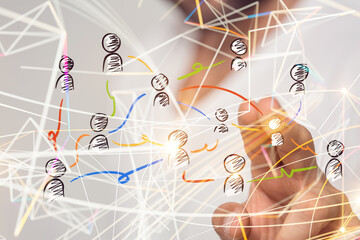 Concept of teamwork and partnership