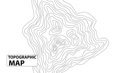 Vector graphic of Topographic map contour background. Contour map vector. black on white. Topographic map lines, contour background. Abstract background. vector eps10.