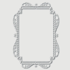 Frame, in the style of an ornament, Vector illustration eps 10, Art.