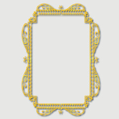 Frame, in the style of an ornament, Vector illustration eps 10, Art.
