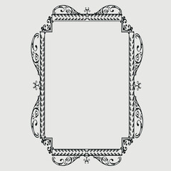 Frame, in the style of an ornament, Vector illustration eps 10, Art.