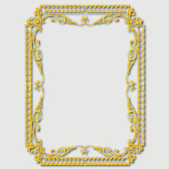 Frame, in the style of an ornament, Vector illustration eps 10, Art.