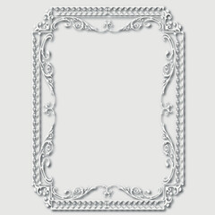 Frame, in the style of an ornament, Vector illustration eps 10, Art.