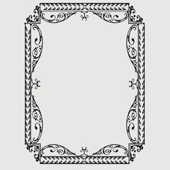 Frame, in the style of an ornament, Vector illustration eps 10, Art.