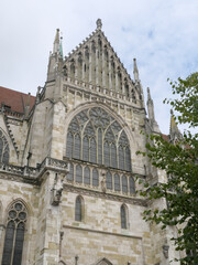 Details des gotischen Doms in Regensburg, Bayern