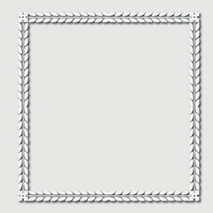 Frame, in the style of an ornament, Vector illustration eps 10, Art.