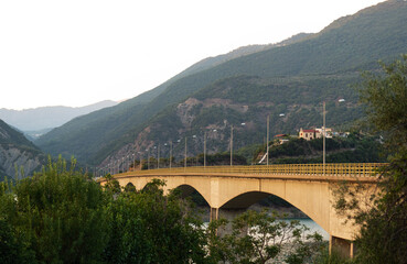 Scenic view at Episkopi bridge in Karpenissi Greece 