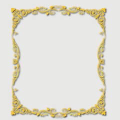 Frame, in the style of an ornament, Vector illustration eps 10, Art.