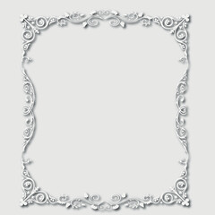 Frame, in the style of an ornament, Vector illustration eps 10, Art.