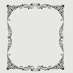 Frame, in the style of an ornament, Vector illustration eps 10, Art.