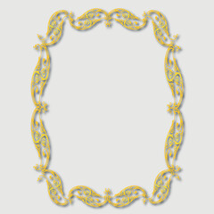 Frame, in the style of an ornament, Vector illustration eps 10, Art.