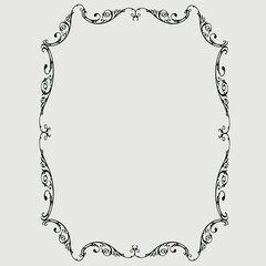 Frame, in the style of an ornament, Vector illustration eps 10, Art.