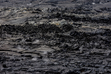 Black lava field