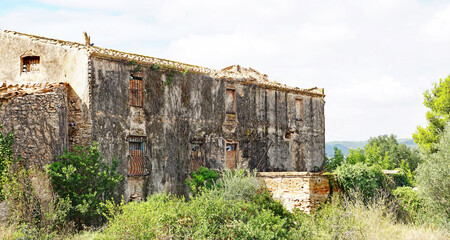 Casa rural típica de Catalunya en El Vendrell, Tarragona, Catalunya , Spain, Europe,
