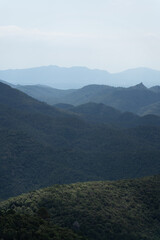 Mountains in grey