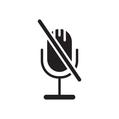 Microphone Syimbols Icon Vector Illustration