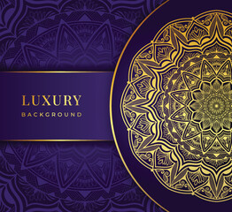 Luxury mandala background with golden arabesque pattern Arabic Islamic east style. decorative mandala for print, use for Islamic Ramadan banner design.
