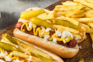 Homemade Chicago Style Depression Dog