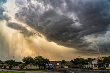 Lightning over Tampa, FL