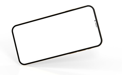 realistic smartphone template mockup for user experience presentation. Stylish concept design for websites, applications and landing pages.