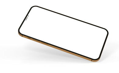 smartphone  With Blank Screen in 3d